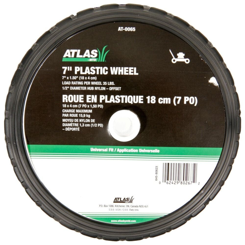Lawn Mower Replacement Wheel, Wide Tread 7-in x 1.5-in N7V8 - product image 4
