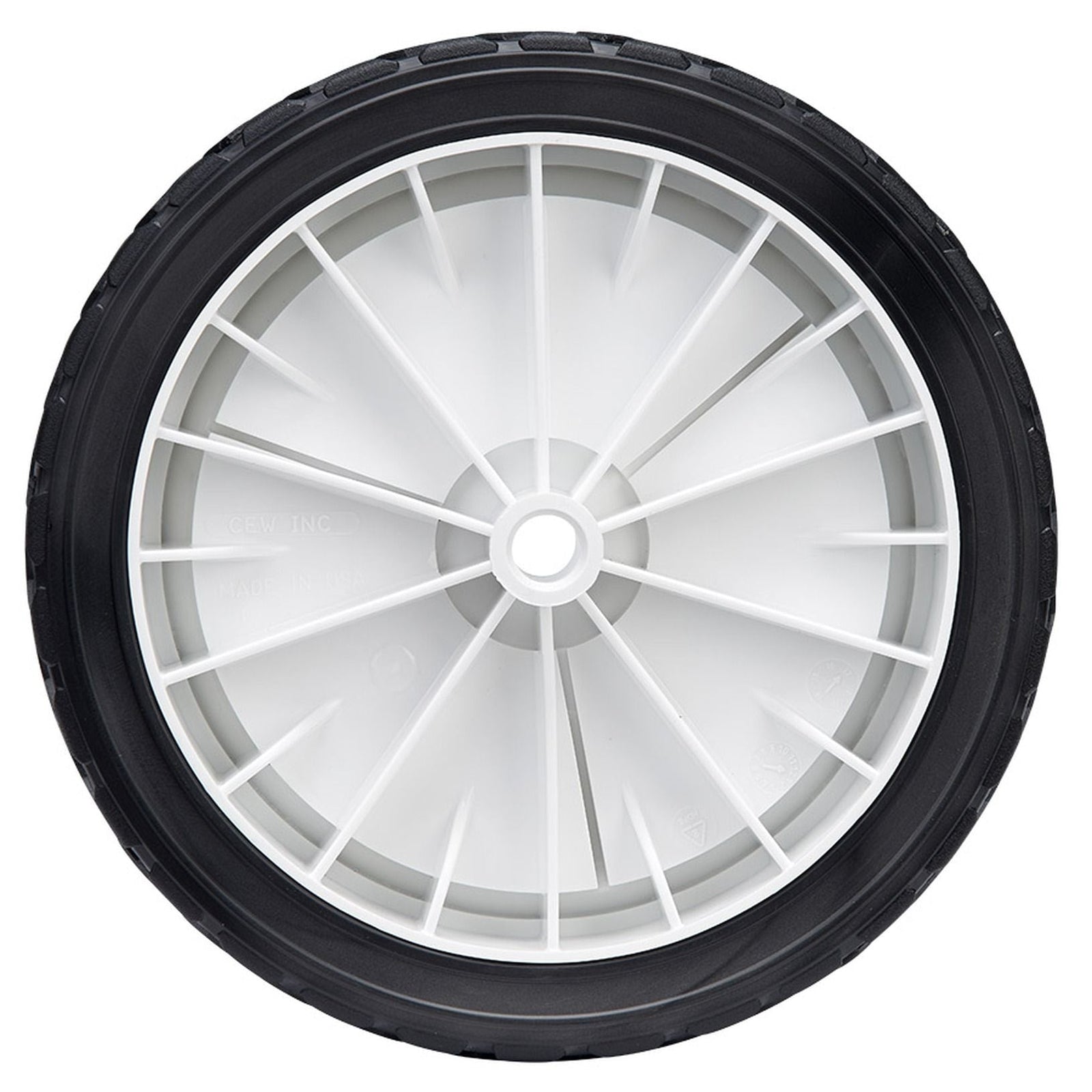 Plastic Lawn Mower Replacement Wheel, Wide Tread 8-in x 1.75-in F4G4 - product image 3