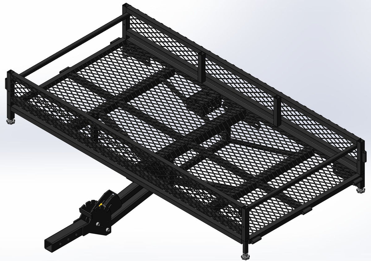 Black Bulldog Hitch Mount Adjustable Height Cargo Carrier M5V9 - product image 1