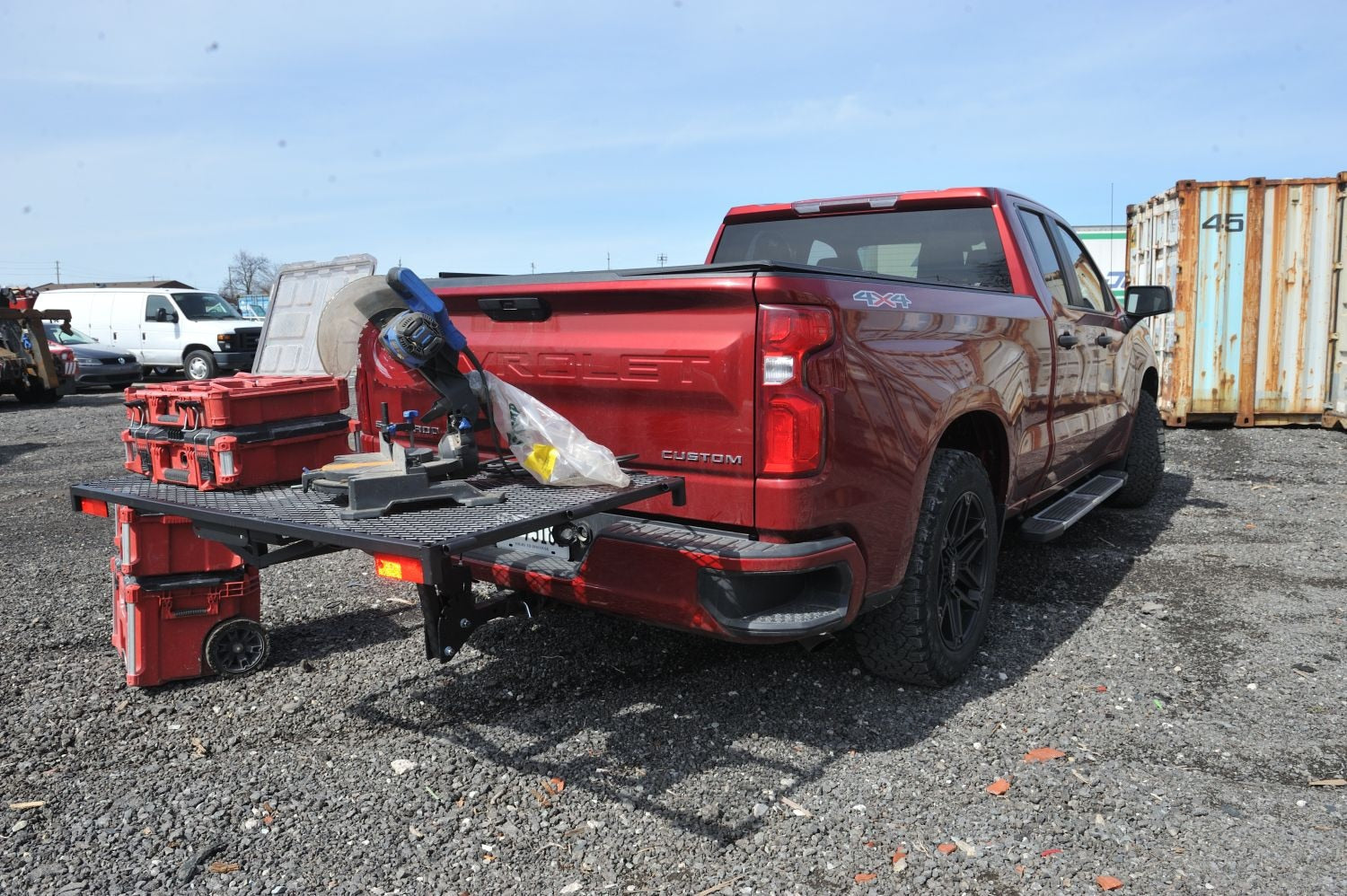 Black Bulldog Hitch Mount Adjustable Height Cargo Carrier M5V9 - product image 2