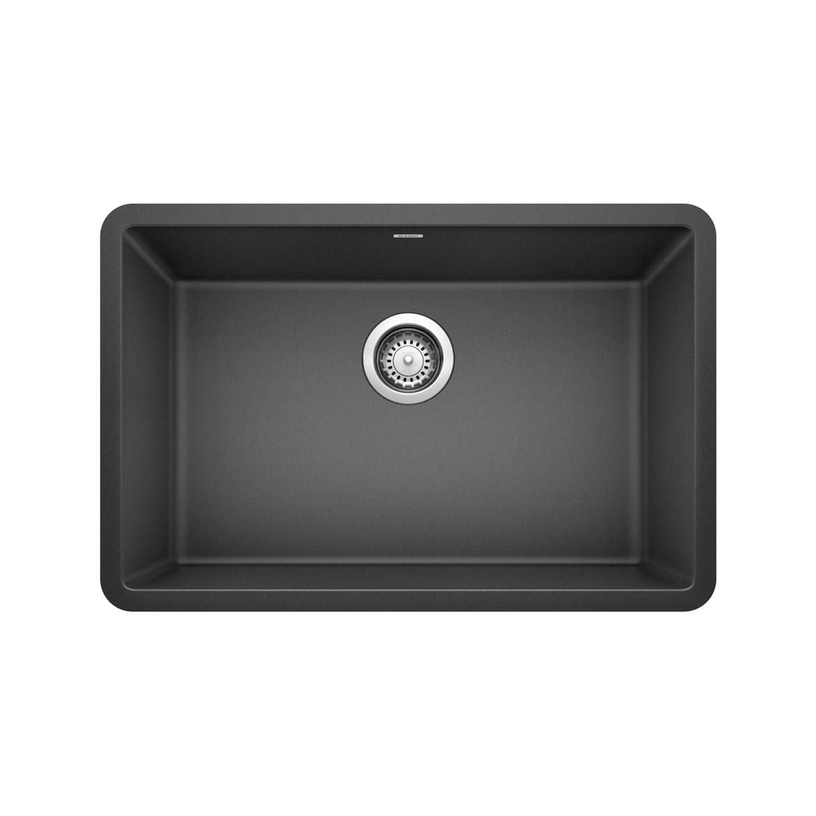 Precis SILGRANIT 27-in Single Bowl Undermount Kitchen Sink, Anthracite Y0F8 - product image 1