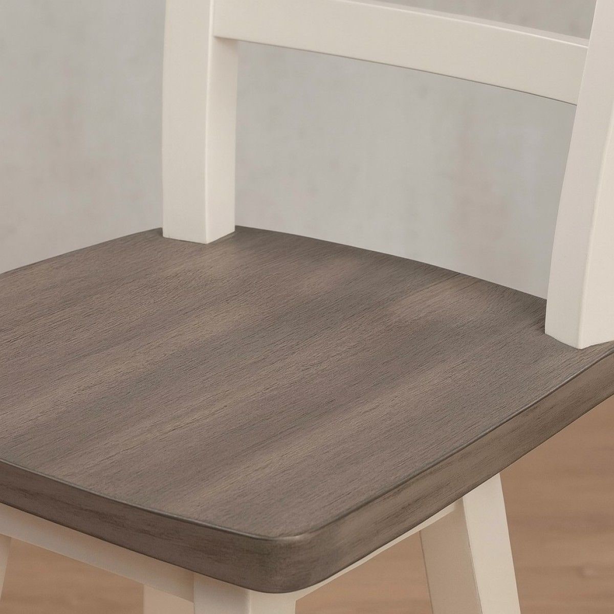 Alice Grey/White Swivel Counter/Bar Stool with Back Rest, 2-pc Q6D6 - product image 4