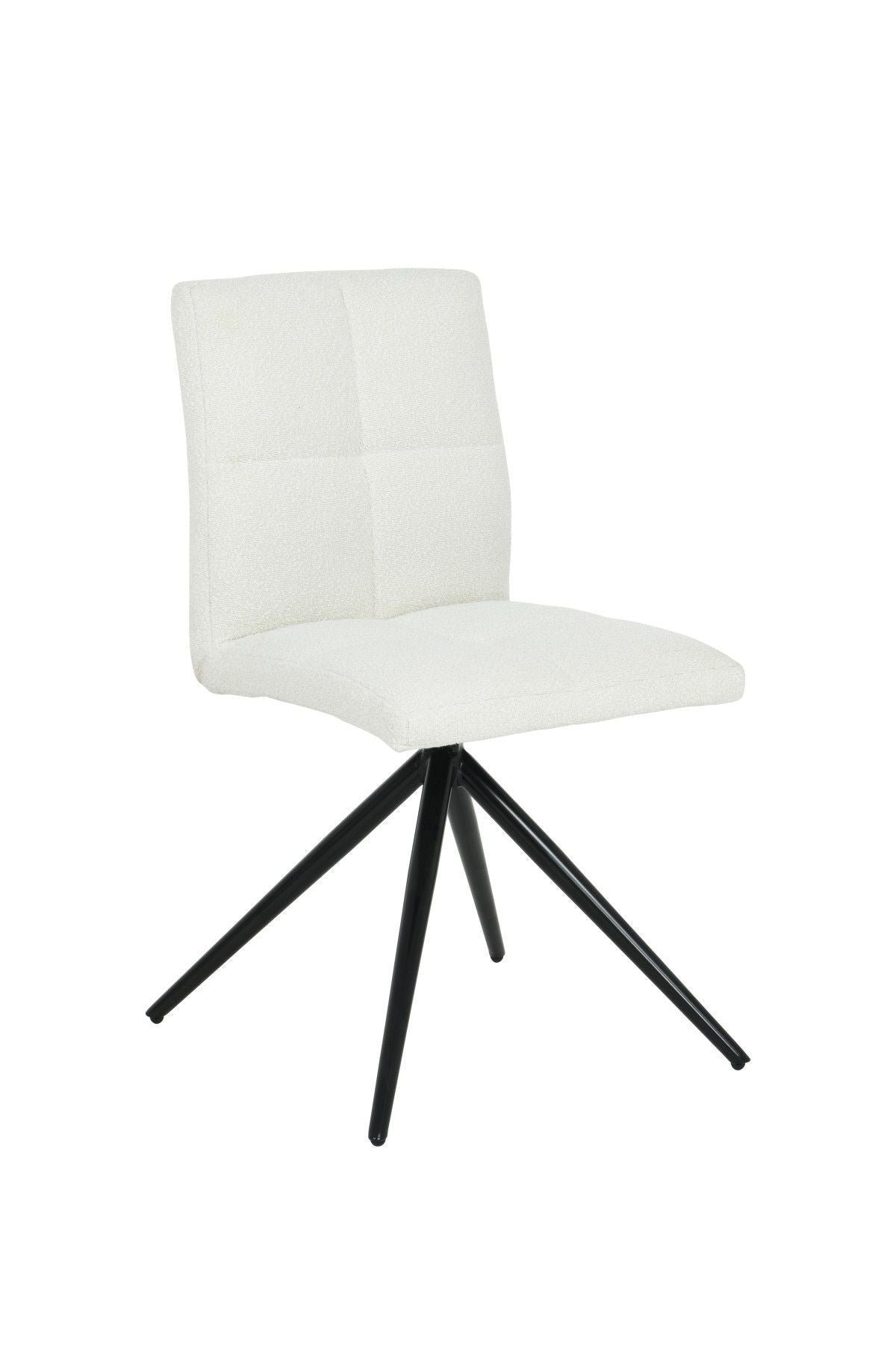 Ethan White Fabric Upholstered Armless Dining Chair, 2-pc G6U7 - product image 3