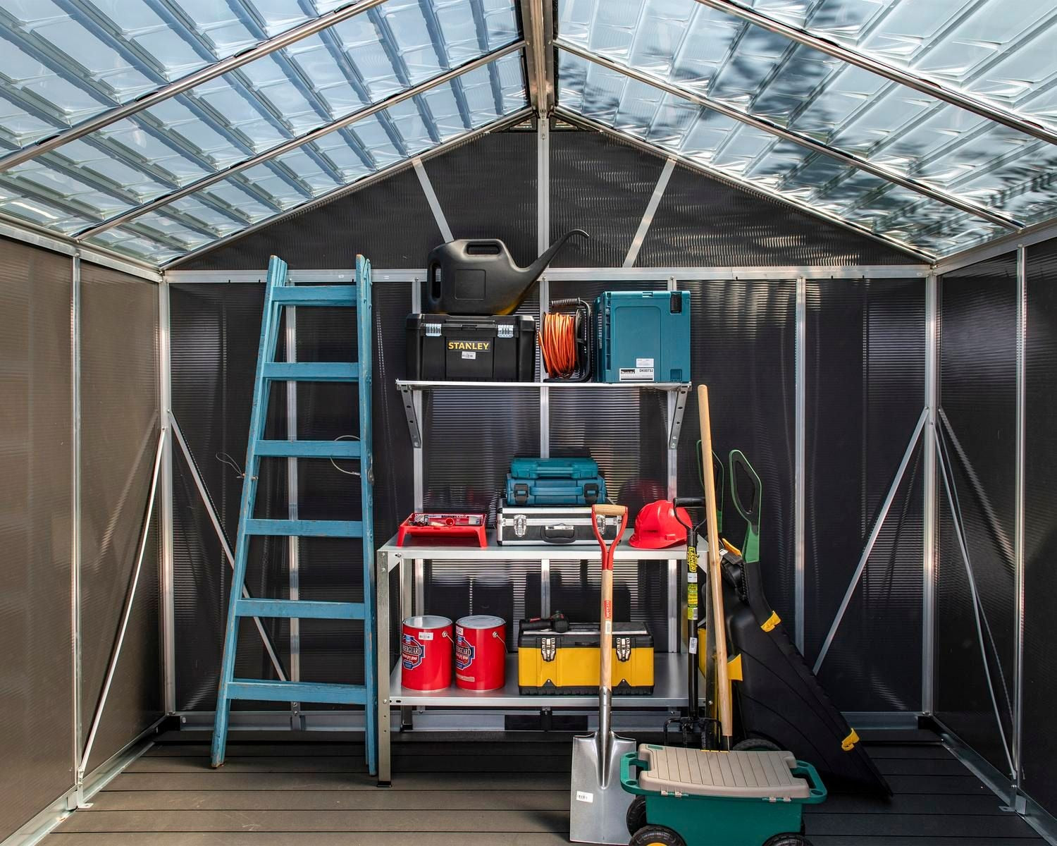 Multi-Function Polycarbonate Yukon Shed, 11x9-ft F5P1 - product image 5