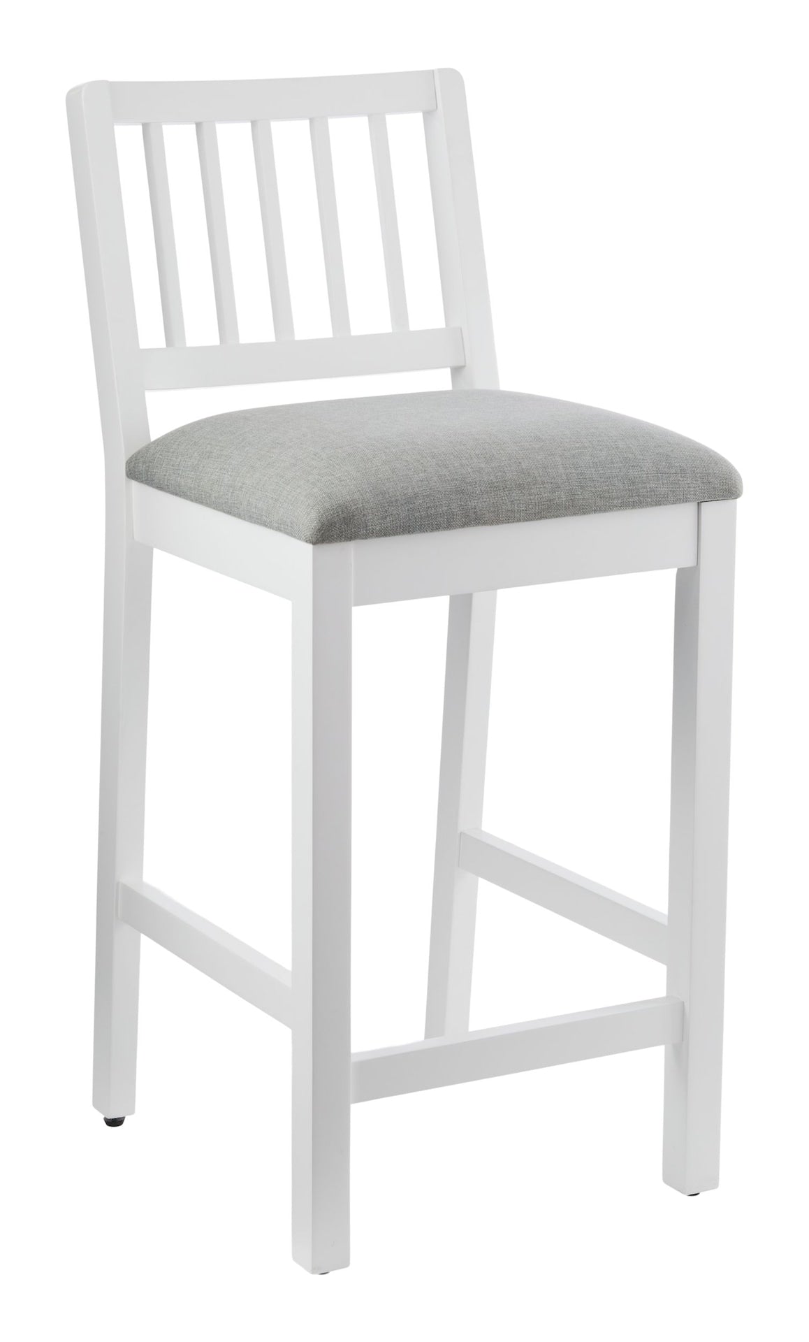 Theo Wooden Counter Stool with Footrest, White N0N0 - product image 1