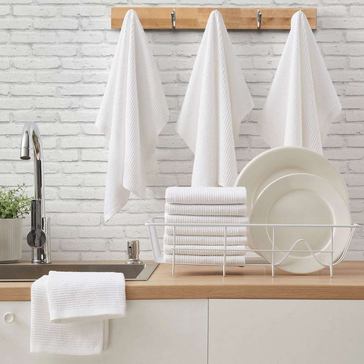 Ribbed Terry Bar Mop Kitchen Set, 16-in x19-in, 3-pk Z1H2 - product image 8