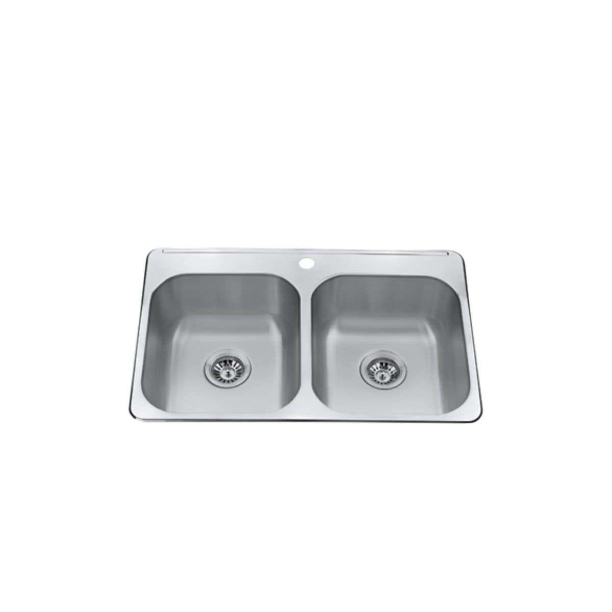 31x20x8-in Brushed Satin Stainless Steel Drop-in Sink A3Y3 - product image 1