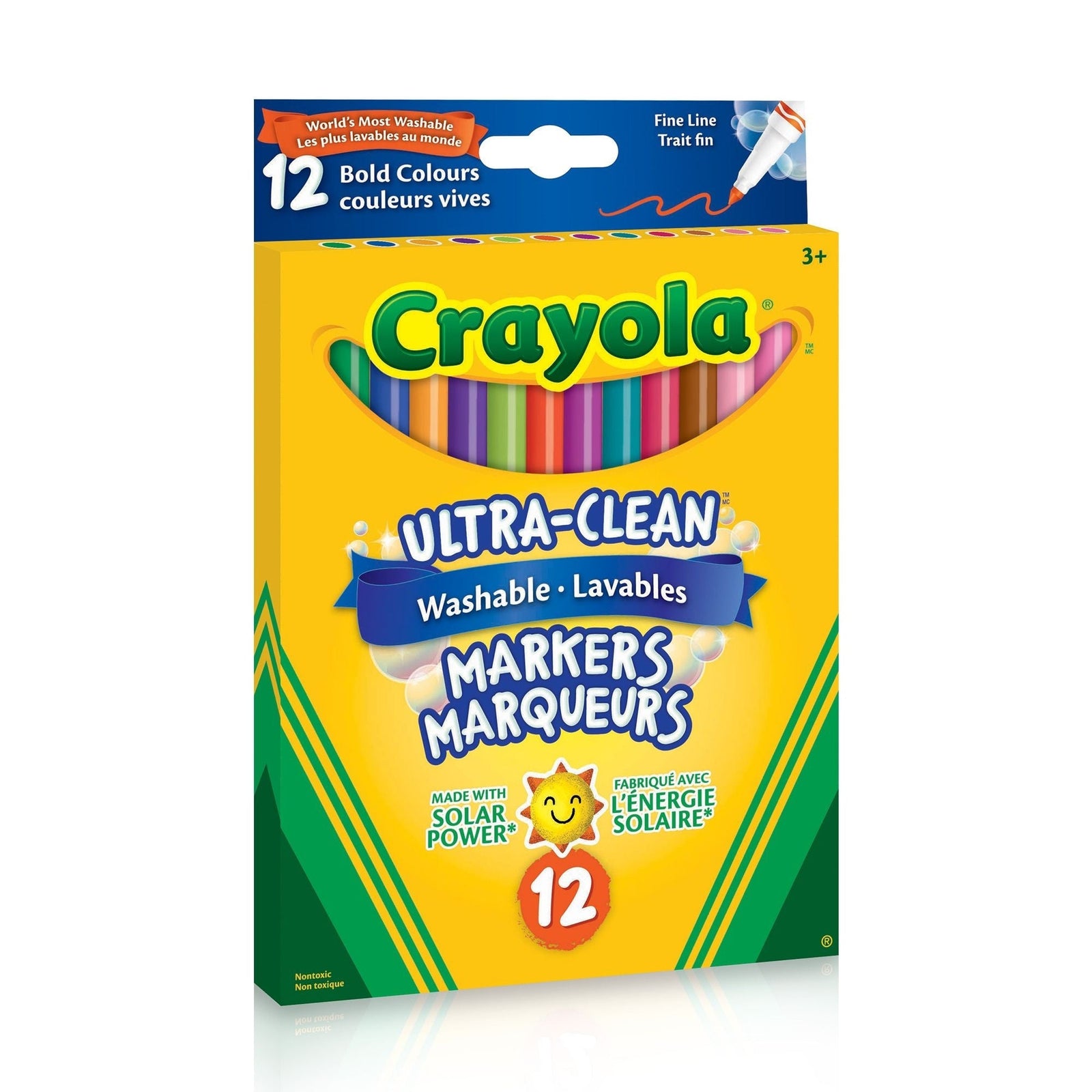 Ultra-Clean Washable Fine Tip Markers for Drawing/Colouring, Multi-Colour, 12-pk, Ages 3+ P5C2 - product image 3