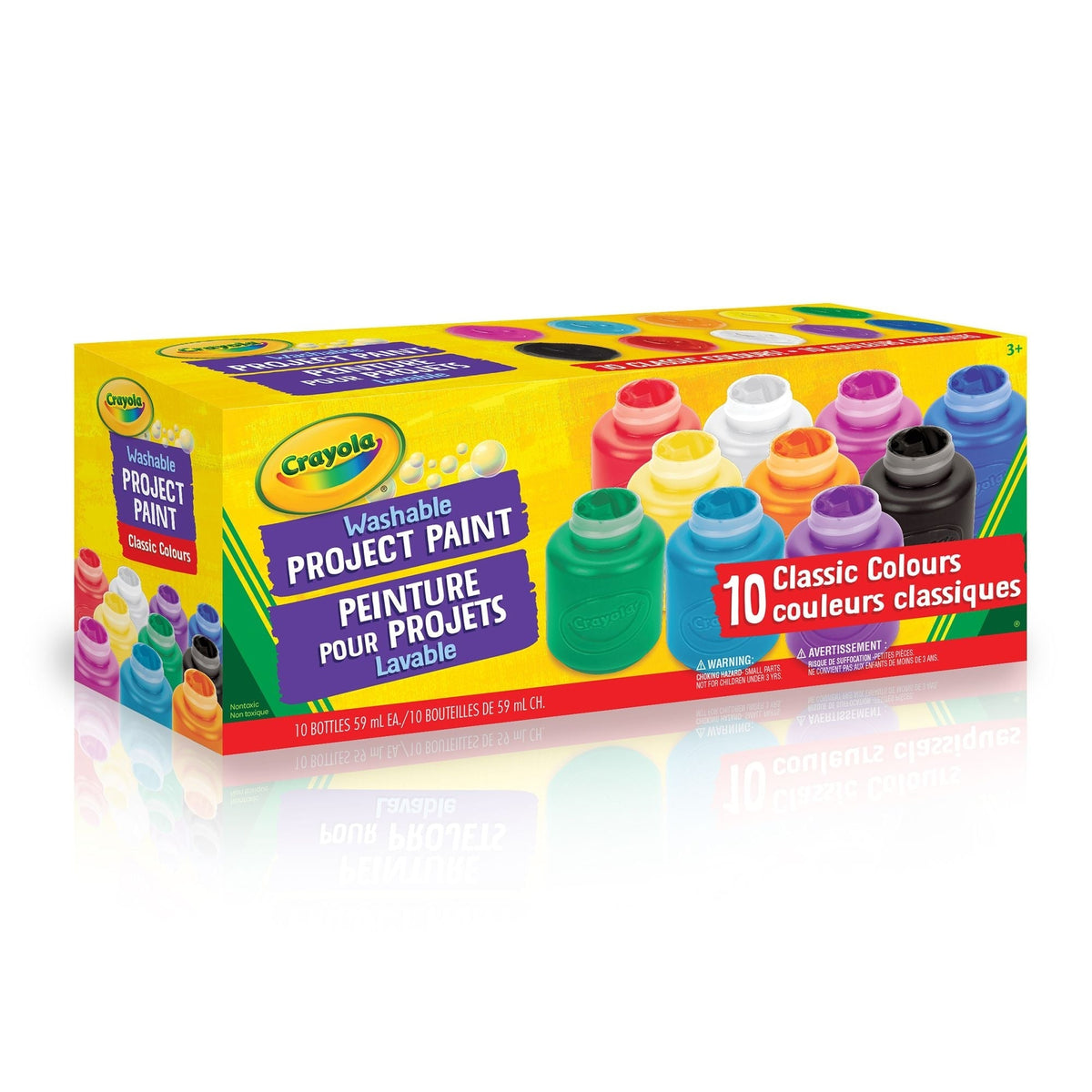 Washable Project Paint Activity Jar Set, Multi-Colour, 20-oz, 10-pk, Ages 3+ S2H2 - product image 2