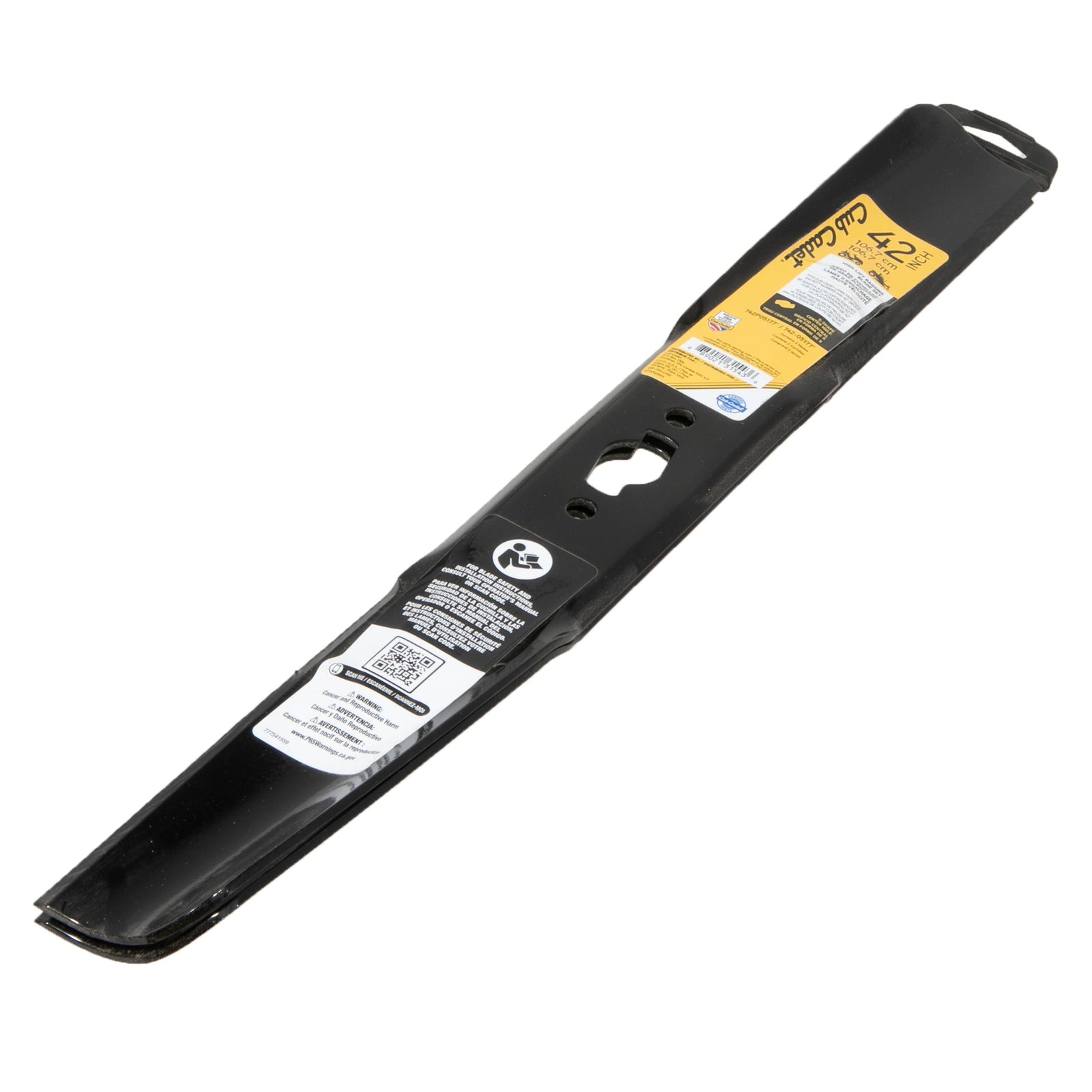 Replacement High-Lift S-Blade Set, Fits 2022 & After Models, Black, 42-in, 2-pk V1E4 - product image 4