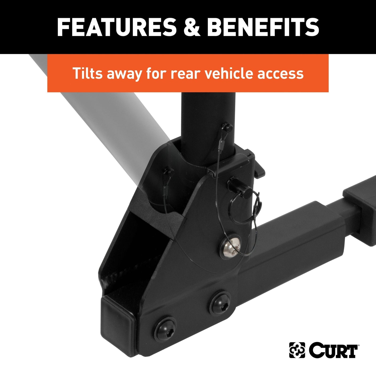 18021 Hitch Mounted Bike Rack, Fits 1-1/4" and 2" Receiver, 2 Bikes F9T4 - product image 7