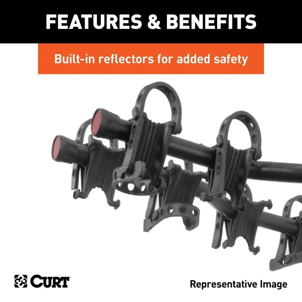 18065 Premium 5-Bike Two Arm Hitch Mount Bike Rack, Fits 2-in Receiver, Black B3Z8 - product image 4