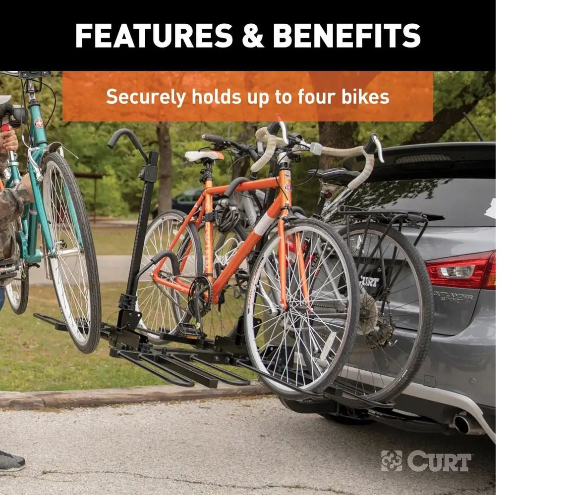 18087 Tray-Style Hitch-Mounted Bike Rack (4-Bike, 2-in Shank) L8X4 - product image 7