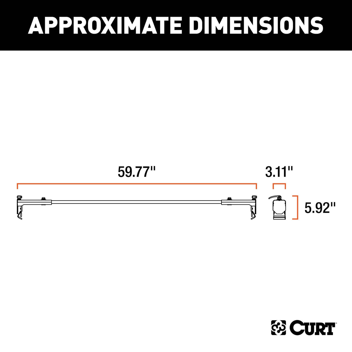 18119 Quick-Release Roof Rack Crossbars, Black Steel, Select Wrangler JK K9B4 - product image 5