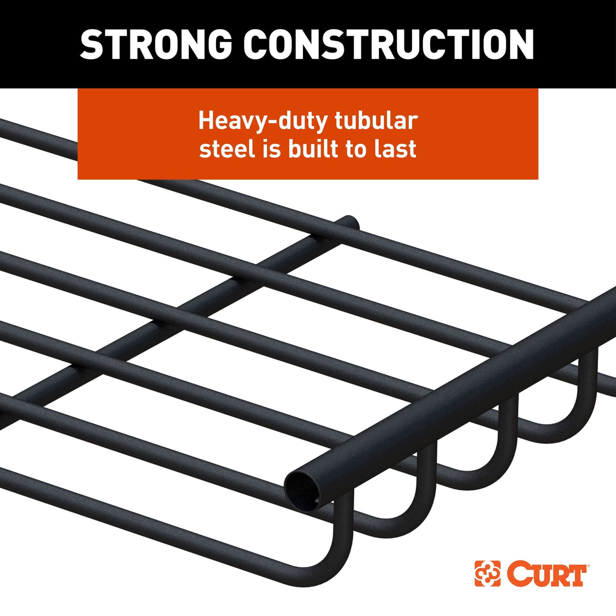 18124 Steel Roof Rack Cargo Basket/Carrier Extension, Black, 6-sq.ft S0P5 - product image 7