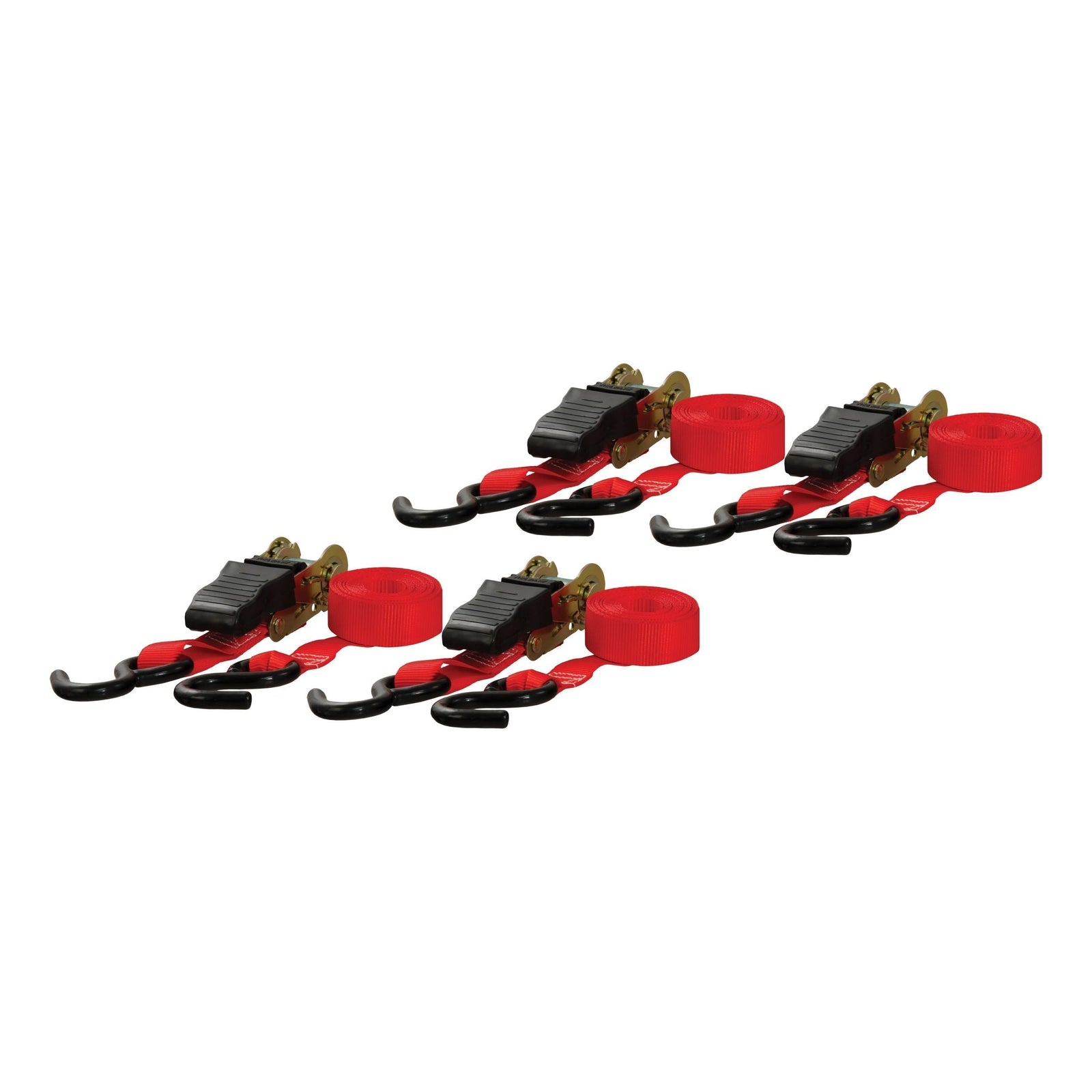 83002 16-ft Red Cargo Straps with S-Hooks (500-lb, 4-pk) L5P1 - product image 1