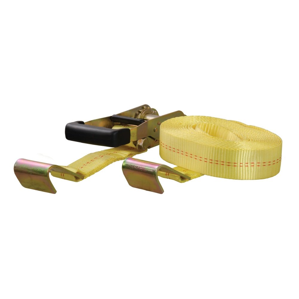 83048 27-ft Yellow Cargo Strap with Flat Hooks (3,333-lb) H7S9 - product image 1
