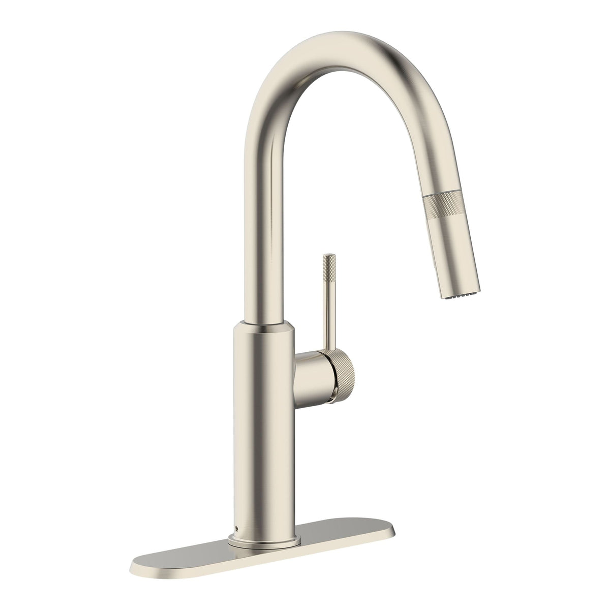 Colby 1-Handle Pull-Down Kitchen Faucet with Knurled Accents, Stainless Steel A2C1 - product image 1