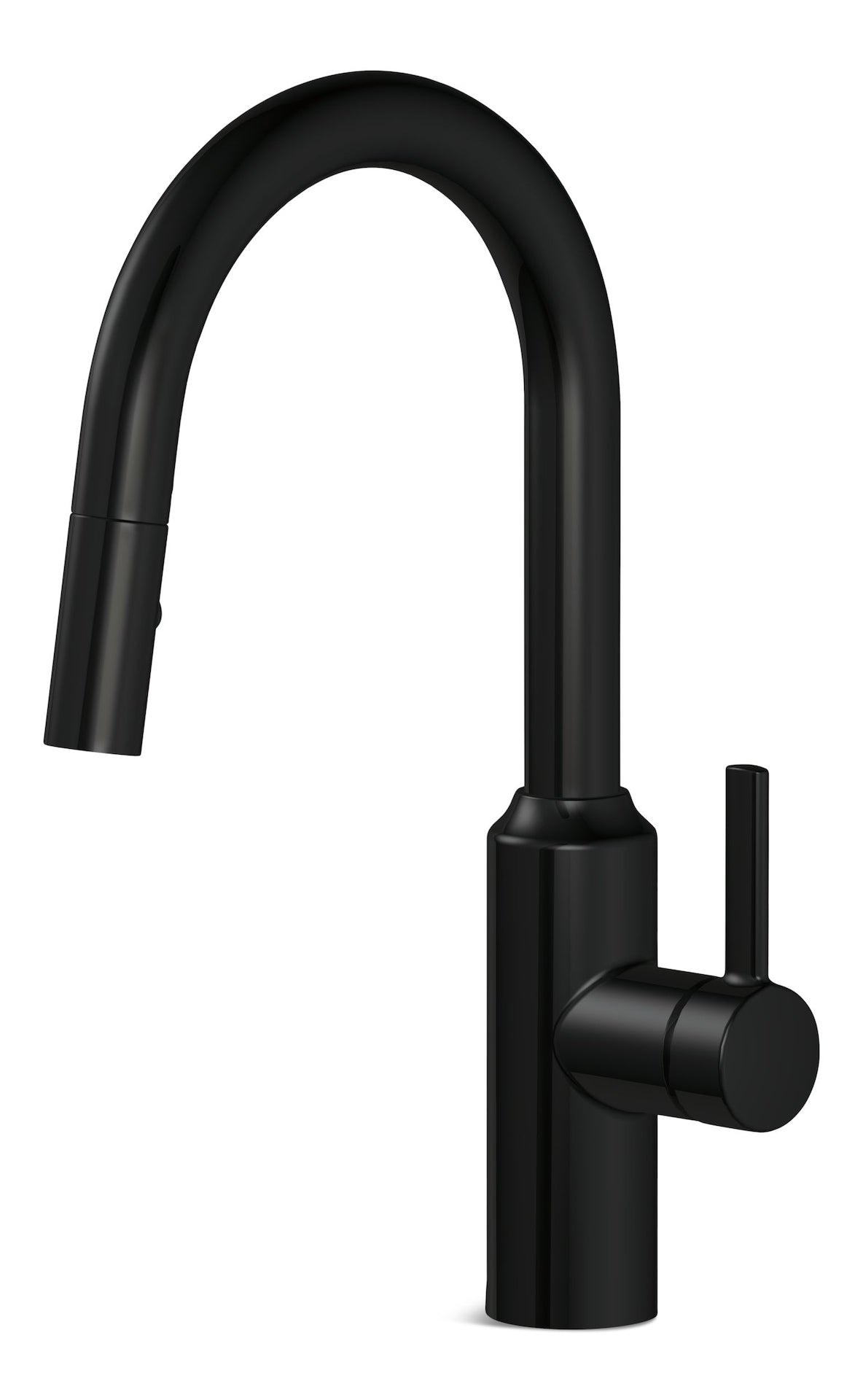 Colby Single Handle Pull Down Kitchen Faucet, Matte Black F3E3 - product image 1