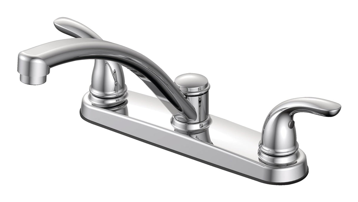 Renovate Double Handle Kitchen Faucet, Chrome Q6T7 - product image 1