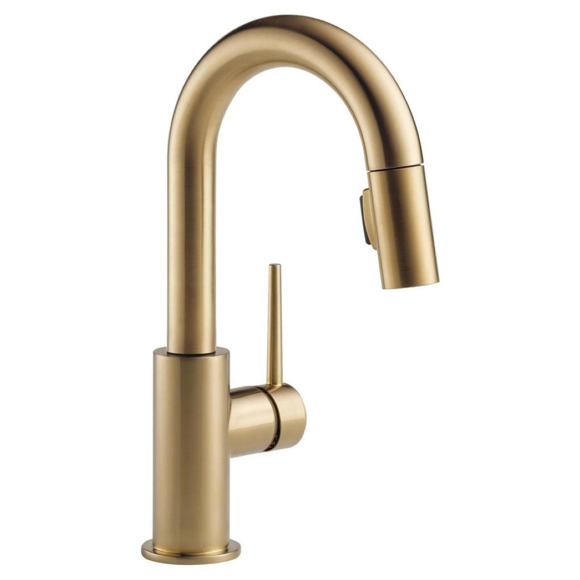 Trinsic 1-Handle Pull-Down Bar/Prep Faucet, Champagne Bronze S6Z9 - product image 1