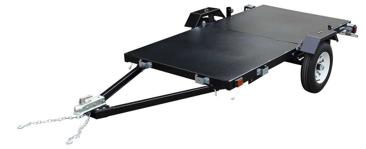DK2 4x8-ft Single-Axle Folding Utility Trailer with 2-in Ball Coupler W1I8 - product image 1