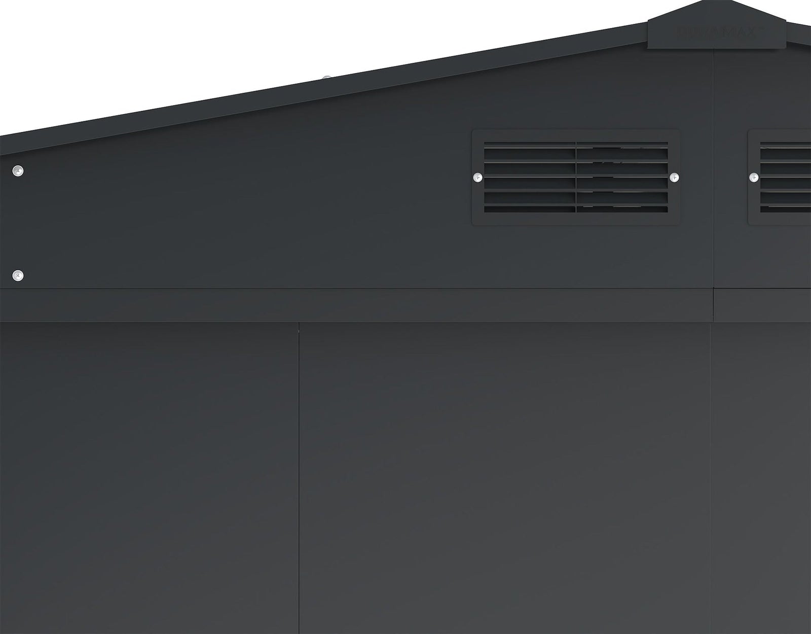 Metal Outdoor Storage Shed with Steel Frame, Dark Grey, 10-1/2-ft x 8-ft D0S3 - product image 5