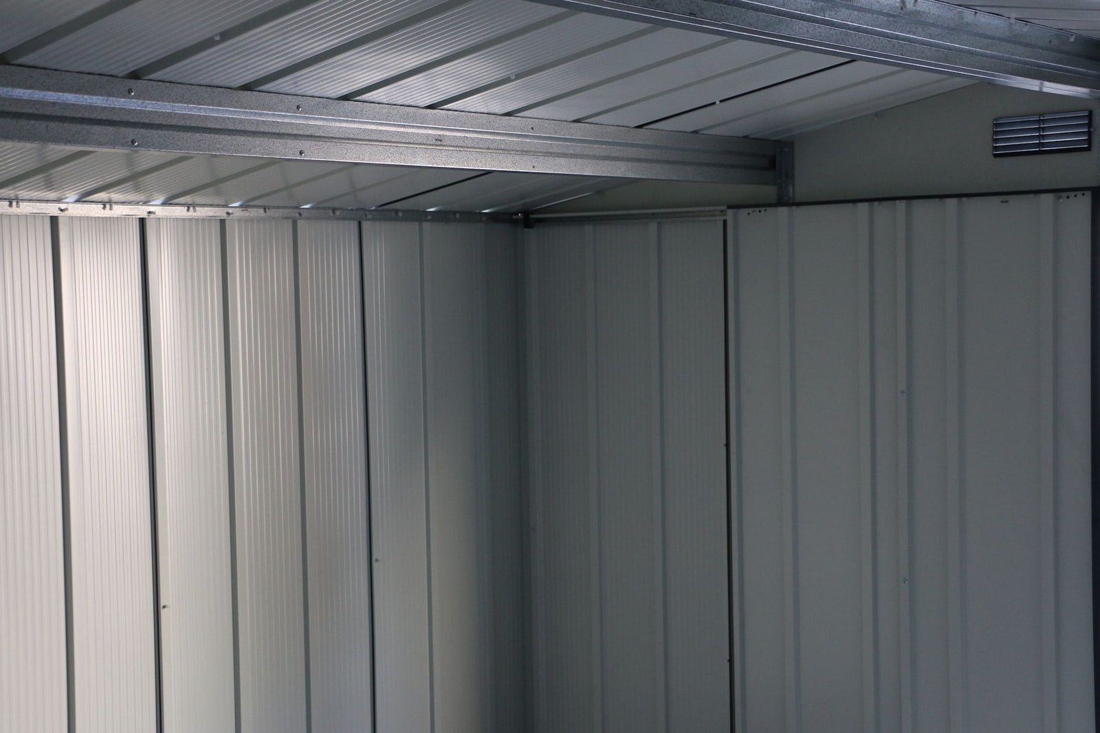 Metal Outdoor Storage Shed with Steel Frame, Dark Grey, 10-1/2-ft x 8-ft D0S3 - product image 8