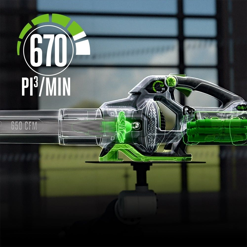 56V Brushless Cordless 670 CFM Leaf Blower, Includes (1) 4.0Ah Battery and (1) 320W Charger, LB6703 W2B6 - product image 5