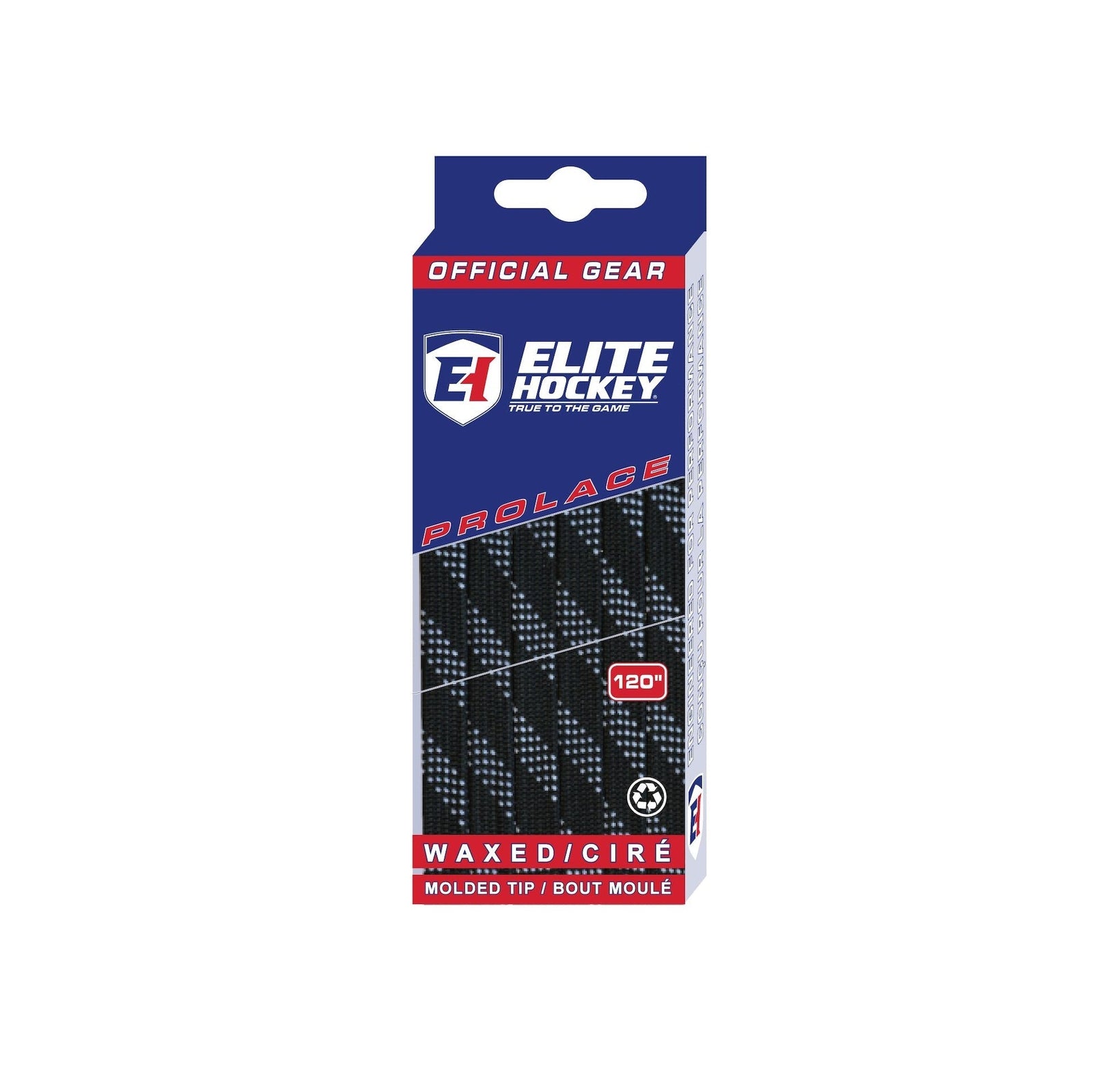 Hockey Prolace Skate Laces, Waxed, Black, Assorted Sizes L0B3 - product image 1