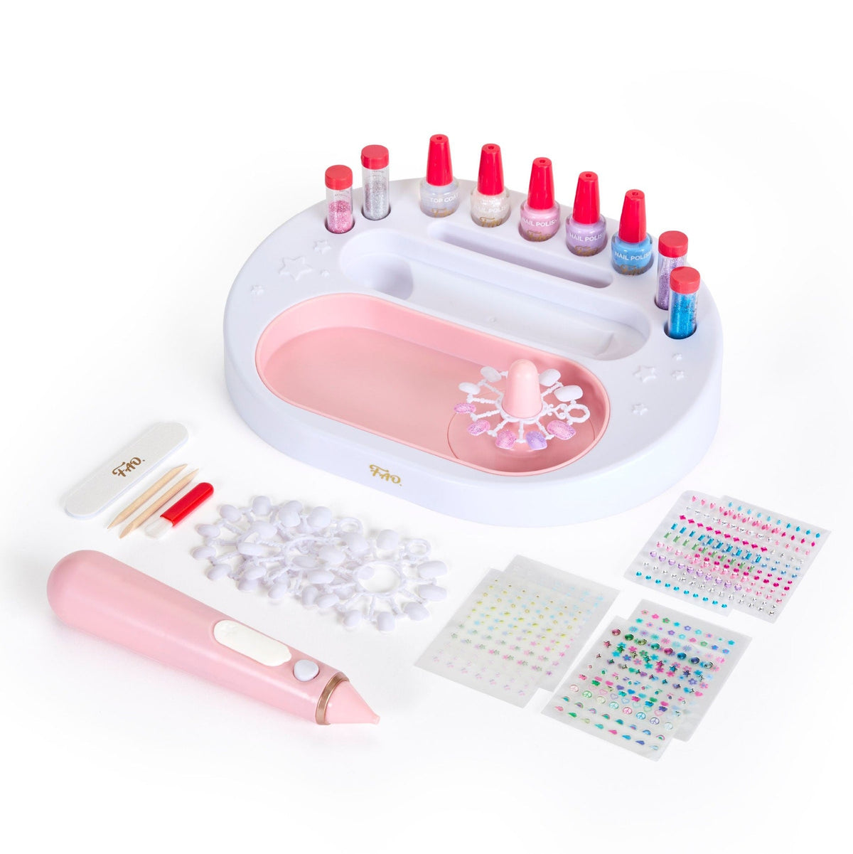 Girls Custom Glitter Nail Set, Pink Z9A6 - product image 2