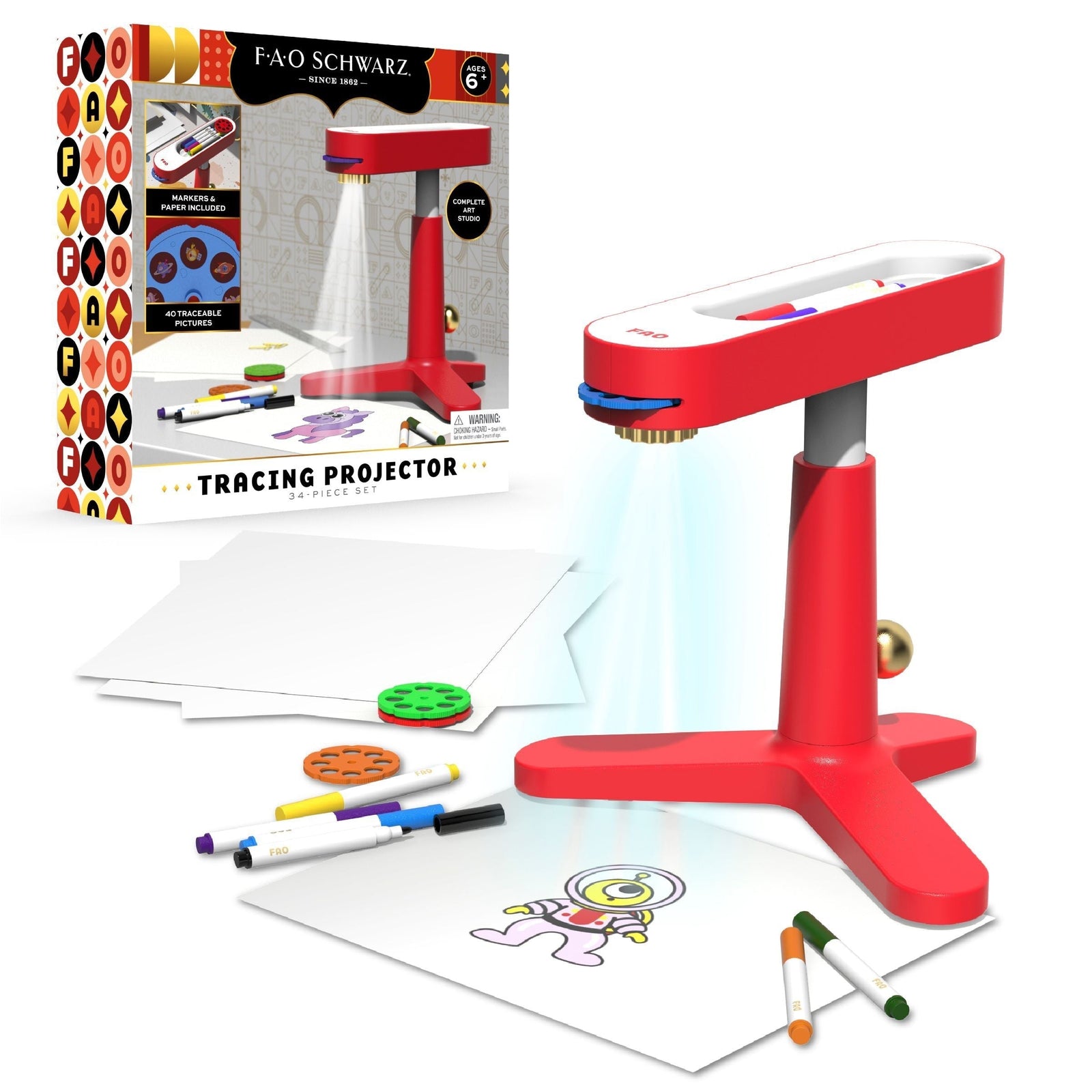 Toy Art Tracing Projector Tripod, Red F7E1 - product image 1