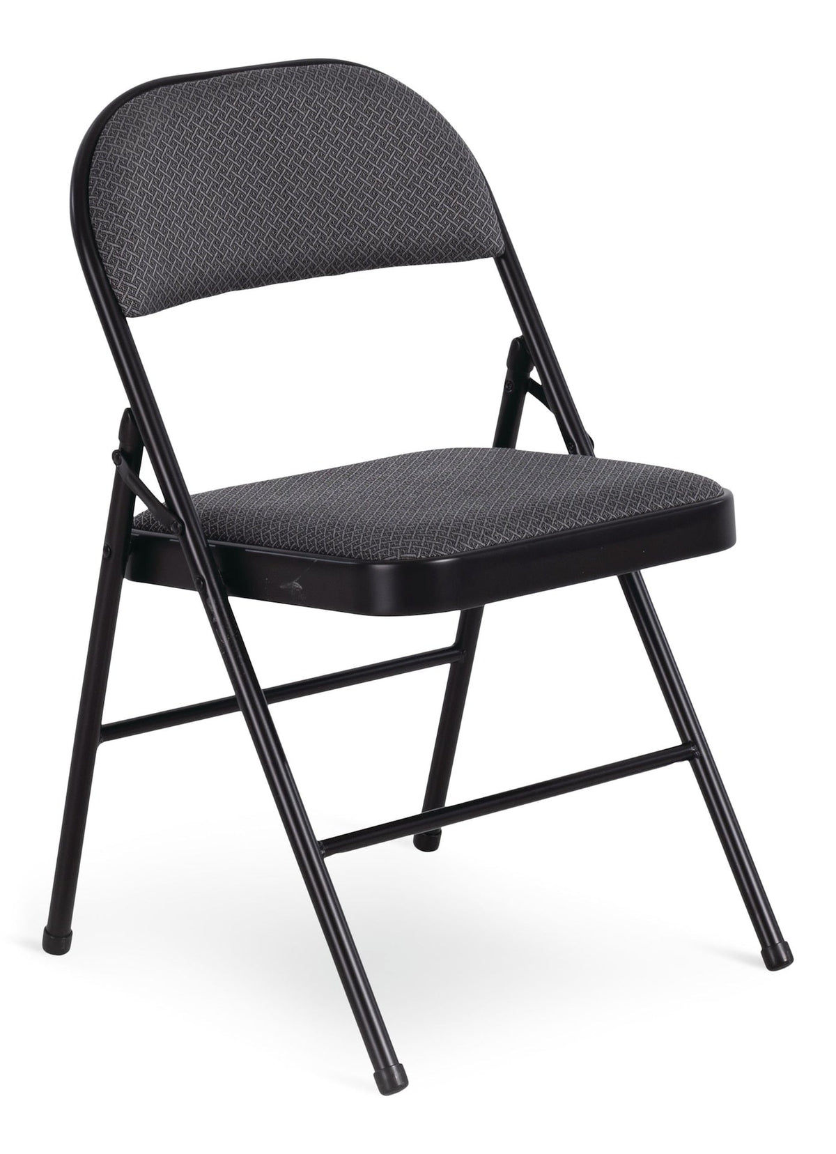 Fabric Folding/Compact Chair, Grey Fabric & Black Frame A3I3 - product image 1