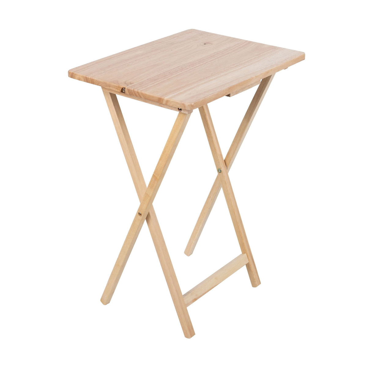 Solid Wood TV Tray, Foldable, Natural Wood Finish TV Tray S7Z6 - product image 1