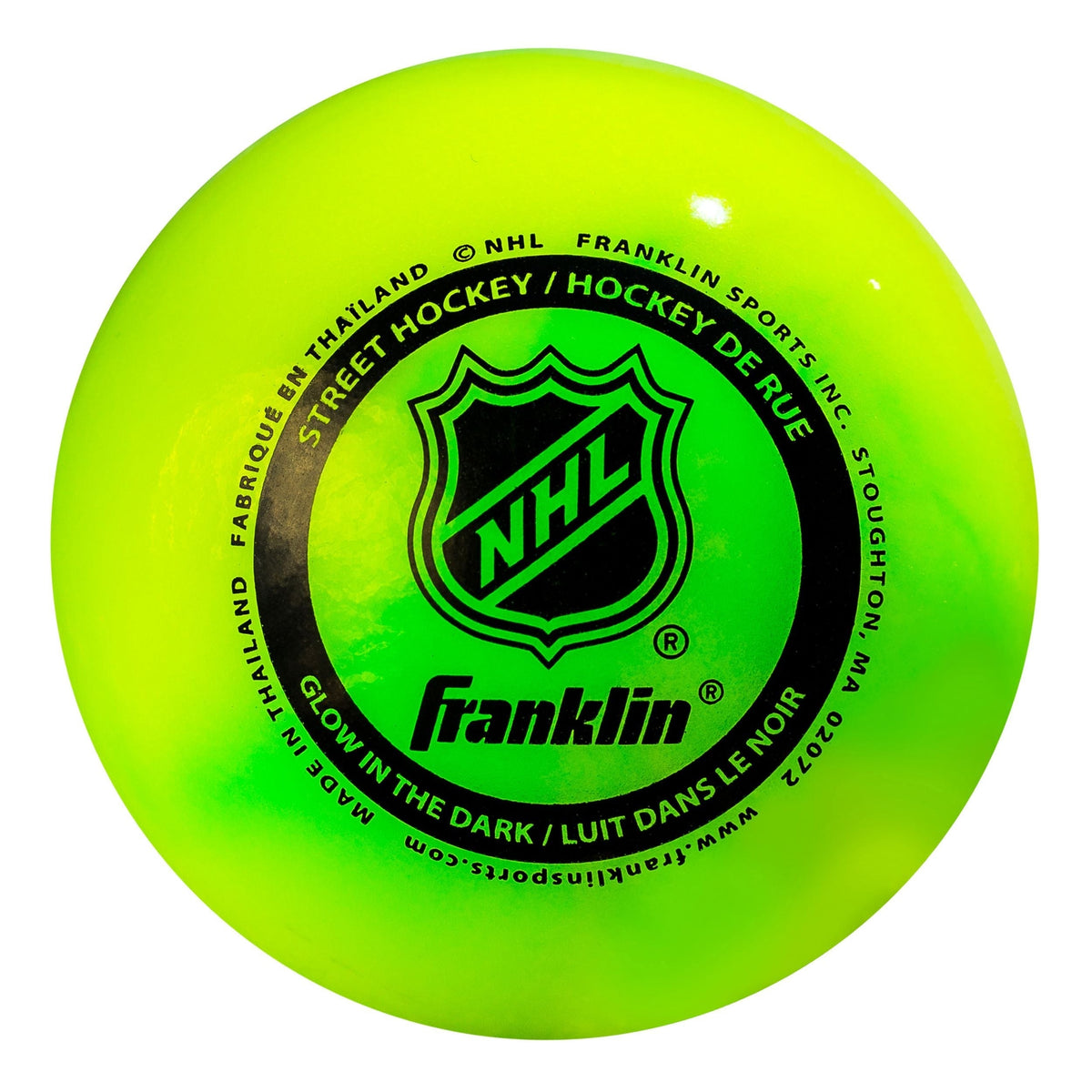 Hockey Ball, Minimal Bounce, PVC, Green Z0K8 - product image 1
