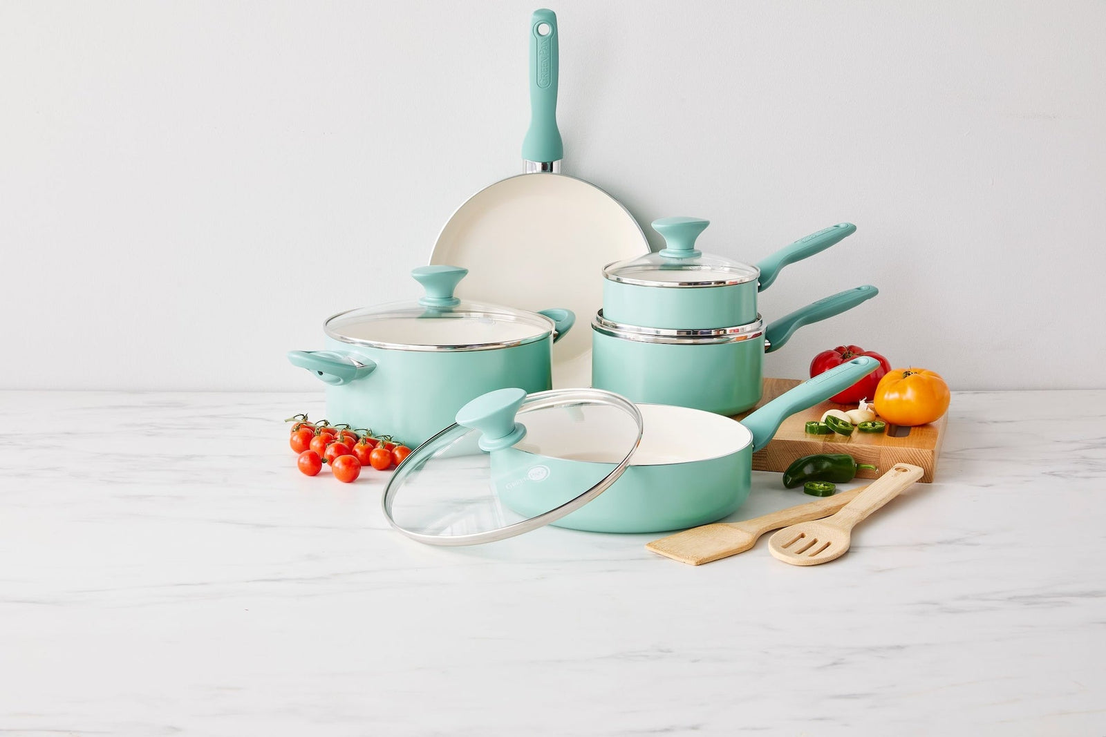 Rio Ceramic Cookware Set, Dishwasher & Oven Safe, 11-pc Q1R2 - product image 4