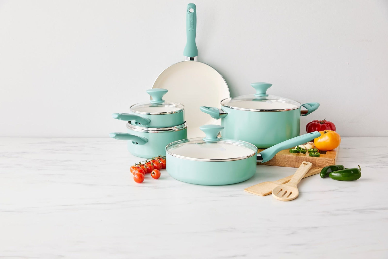 Rio Ceramic Cookware Set, Dishwasher & Oven Safe, 11-pc Q1R2 - product image 6
