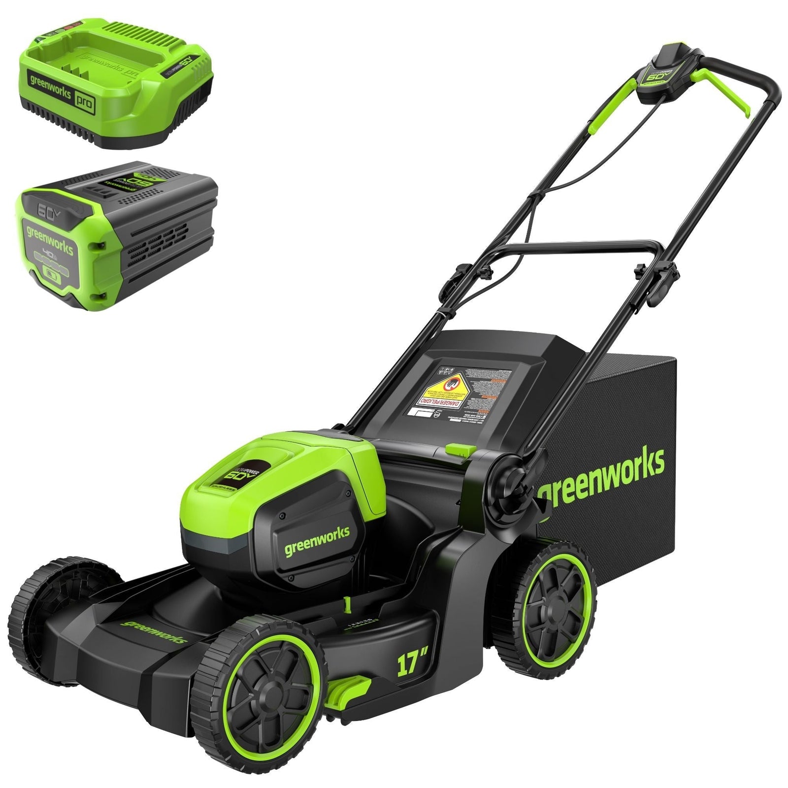 60V 17-in Push Lawn Mower with 4.0 Ah Battery & 3A Charger H2J2 - product image 4