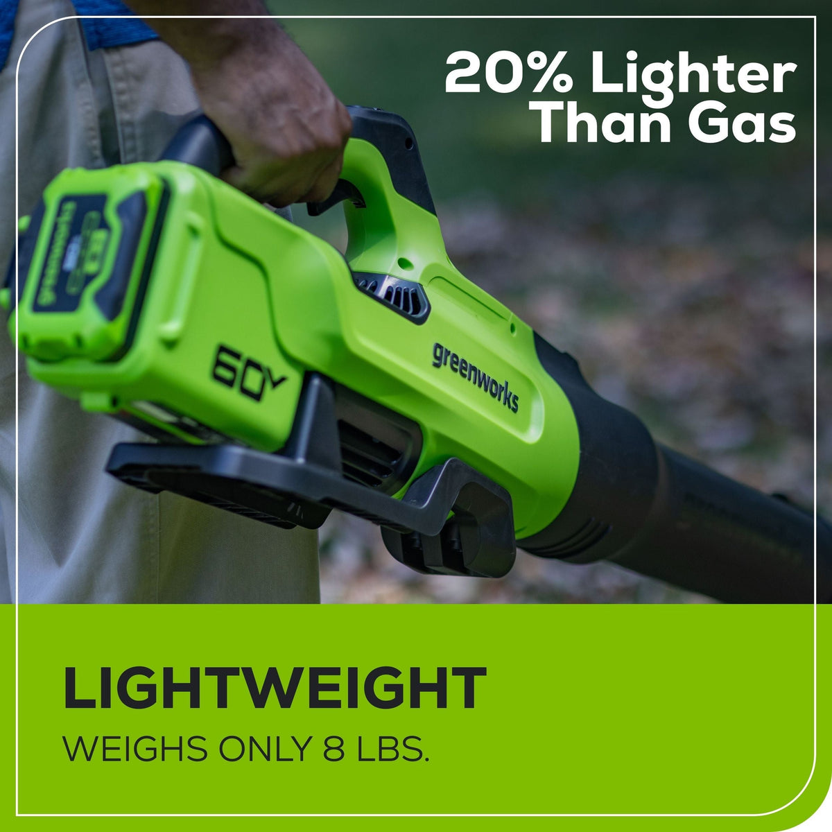 60V 630CFM 170MPH Leaf Blower 2.5Ah Battery 3A Charger O8I6 - product image 3