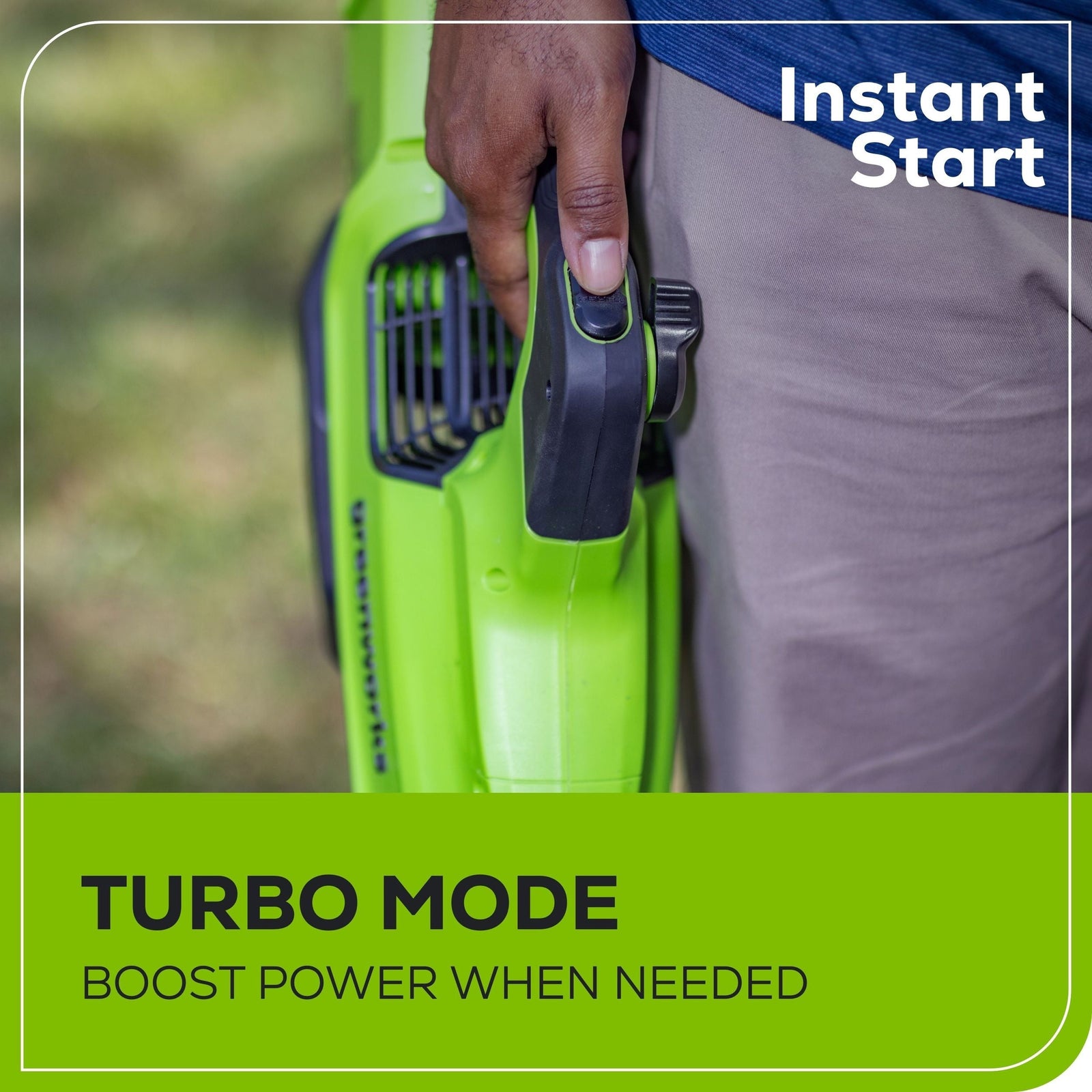 60V 630CFM 170MPH Leaf Blower 2.5Ah Battery 3A Charger O8I6 - product image 4