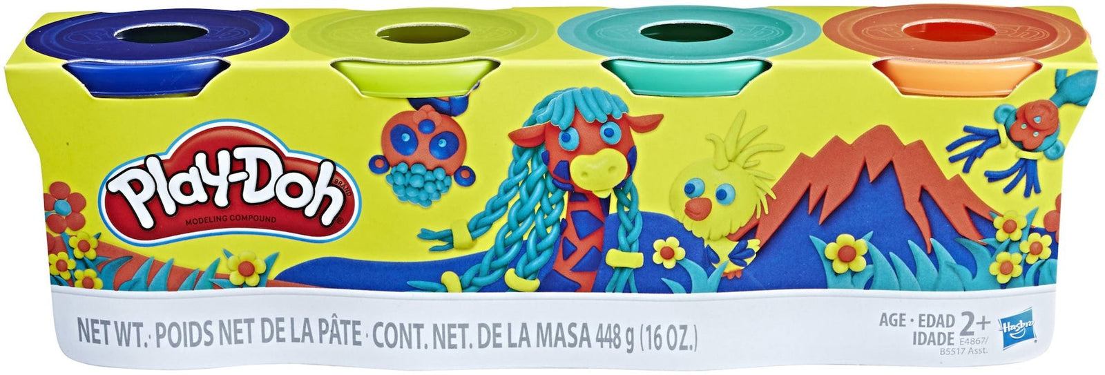 Play-Doh Modeling Compound Creative Toy for Toddlers, Assorted 4 pk, Ages 2+ U5R9 - product image 7