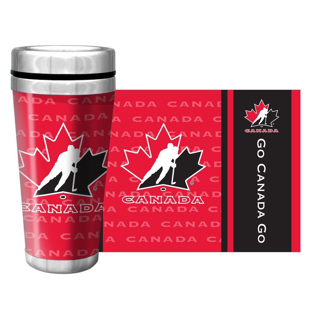 Hockey Canada Team Canada Full Wrap Travel Mug D1M4 - product image 1