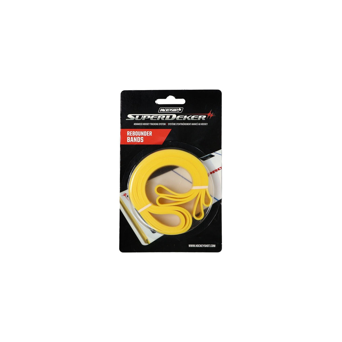 SuperDeker Rebounder Silicone Rubber Bands, Yellow, 2-pk B8B9 - product image 1