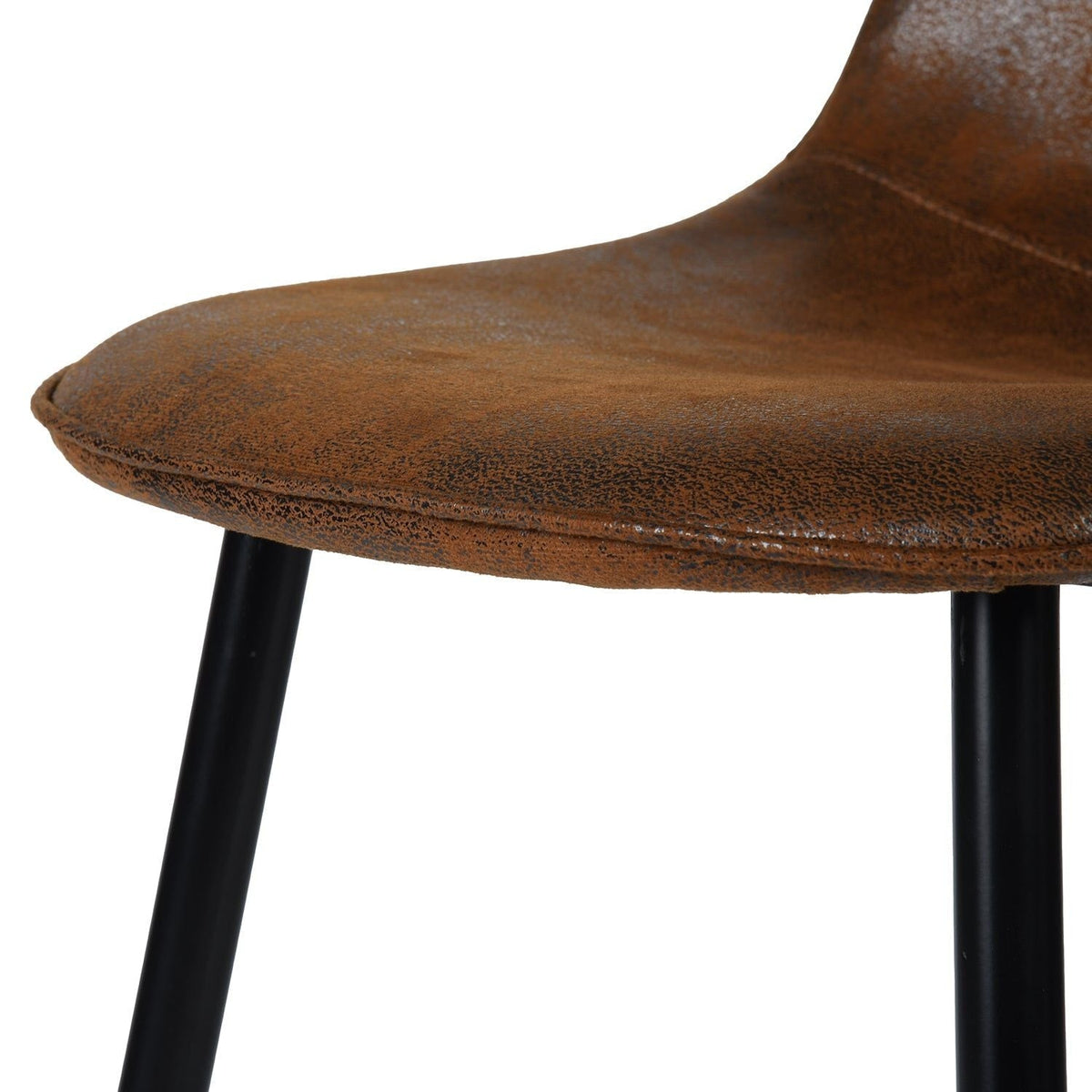 Mid-Century Dining Chairs, Brown Suede, 4-pk B6L1 - product image 6