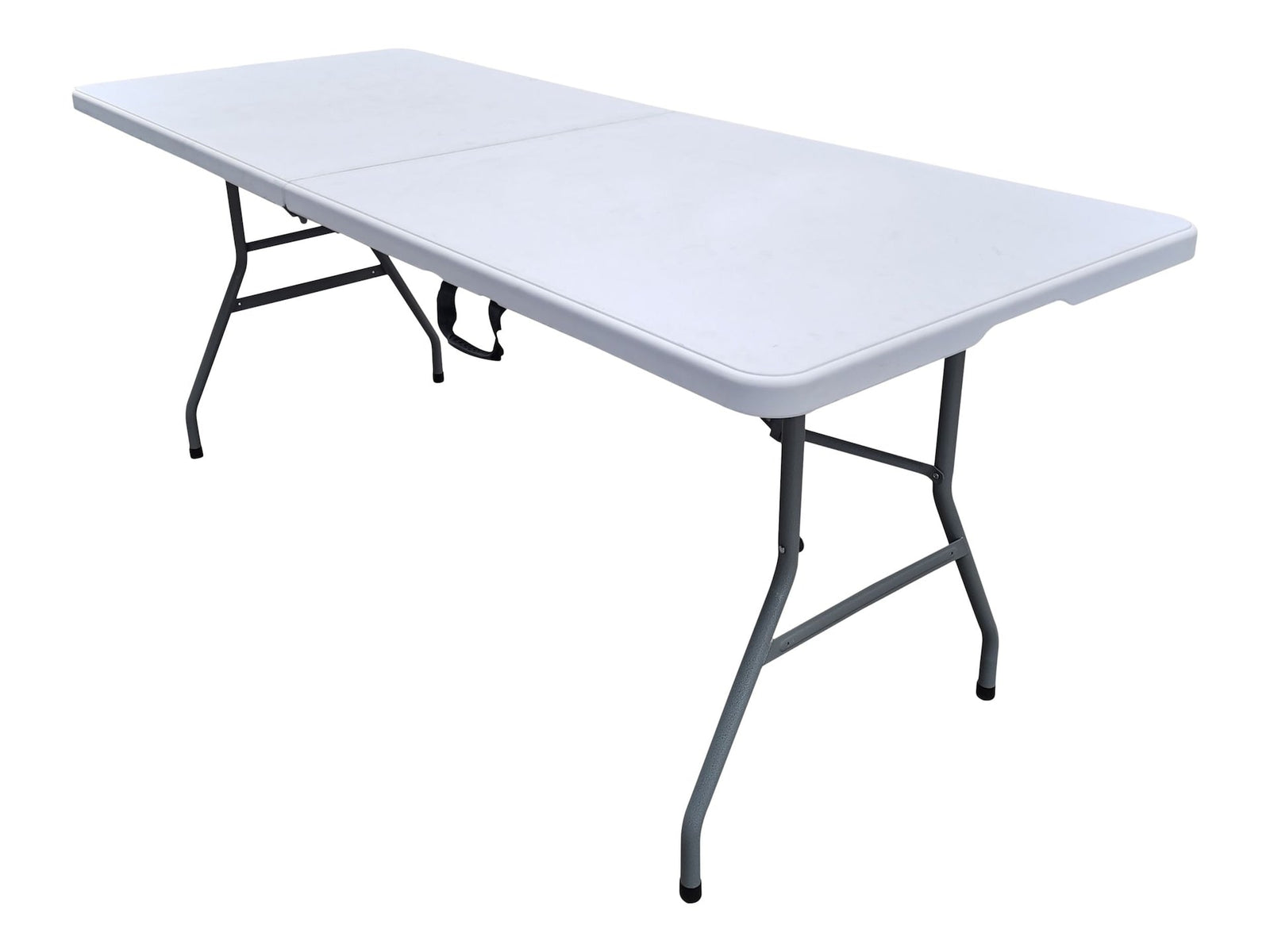 6-in White Folding Table with Easy Open/Close D1W3 - product image 1