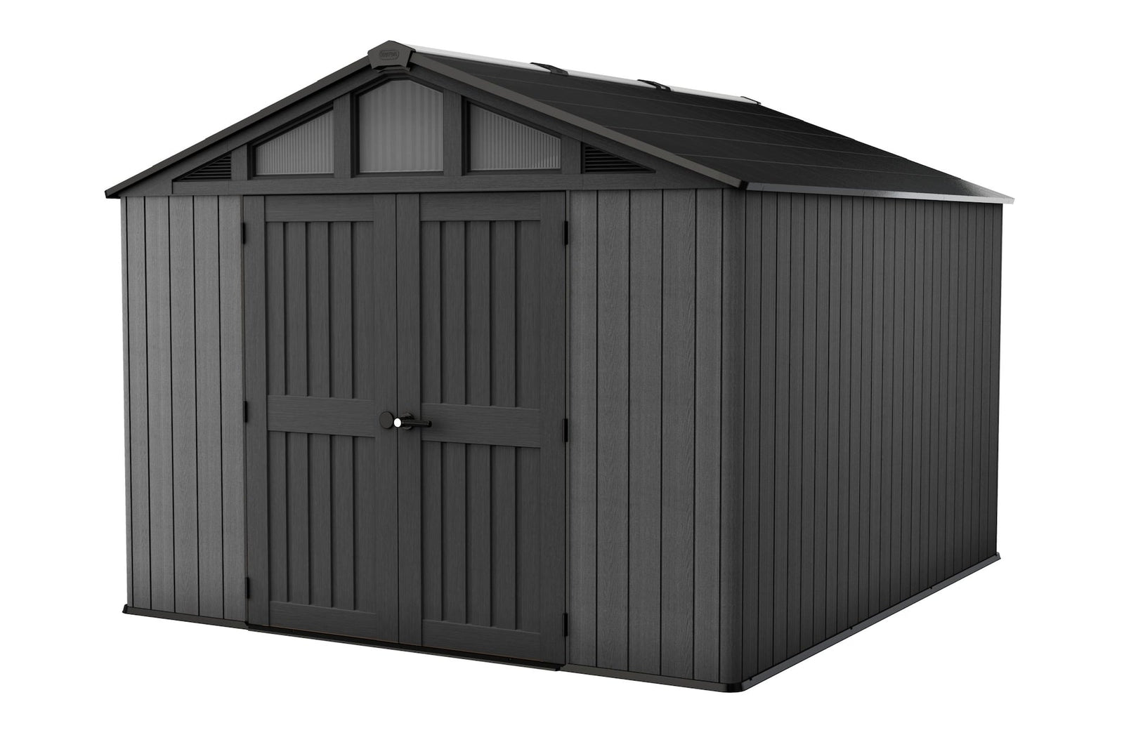 Apex Resin 2-Door Outdoor Storage Shed with Full Length Skylight, Grey, 10-ft x 11.5-ft I1Q7 - product image 2
