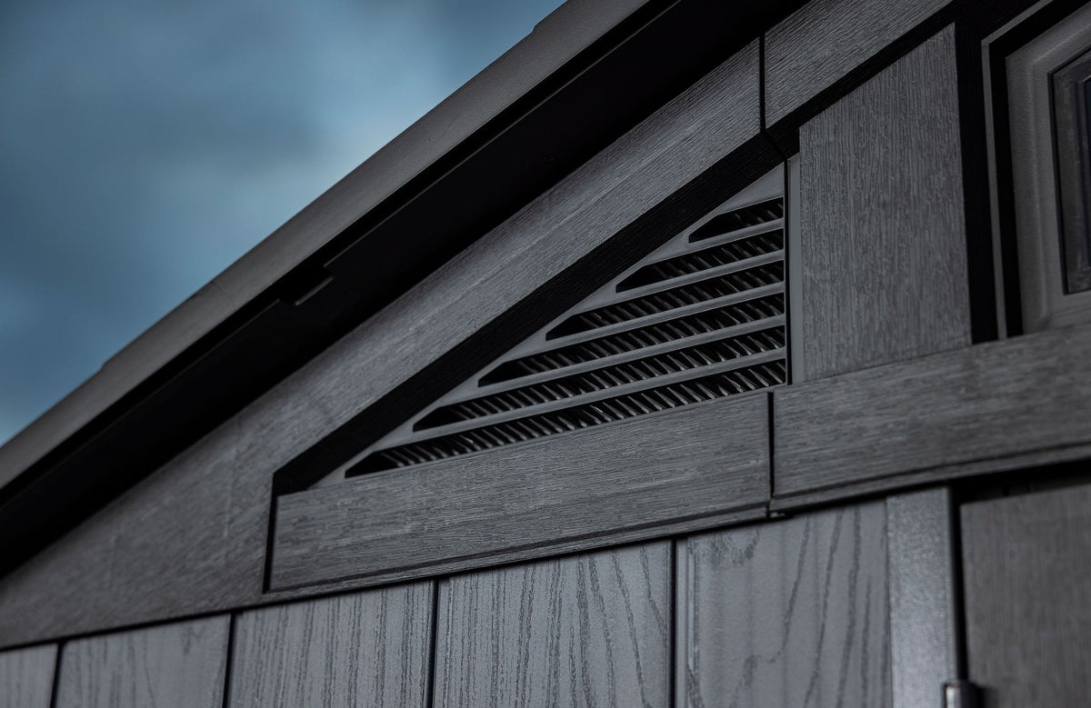 Apex Resin 2-Door Outdoor Storage Shed with Full Length Skylight, Grey, 10-ft x 11.5-ft I1Q7 - product image 7
