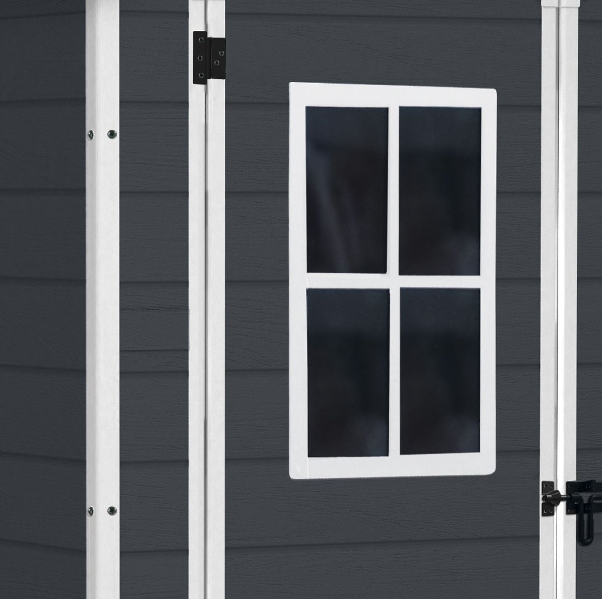 Manor Resin Outdoor Storage Shed with Fixed Window, Grey, 6-ft x 5-ft R1S7 - product image 3