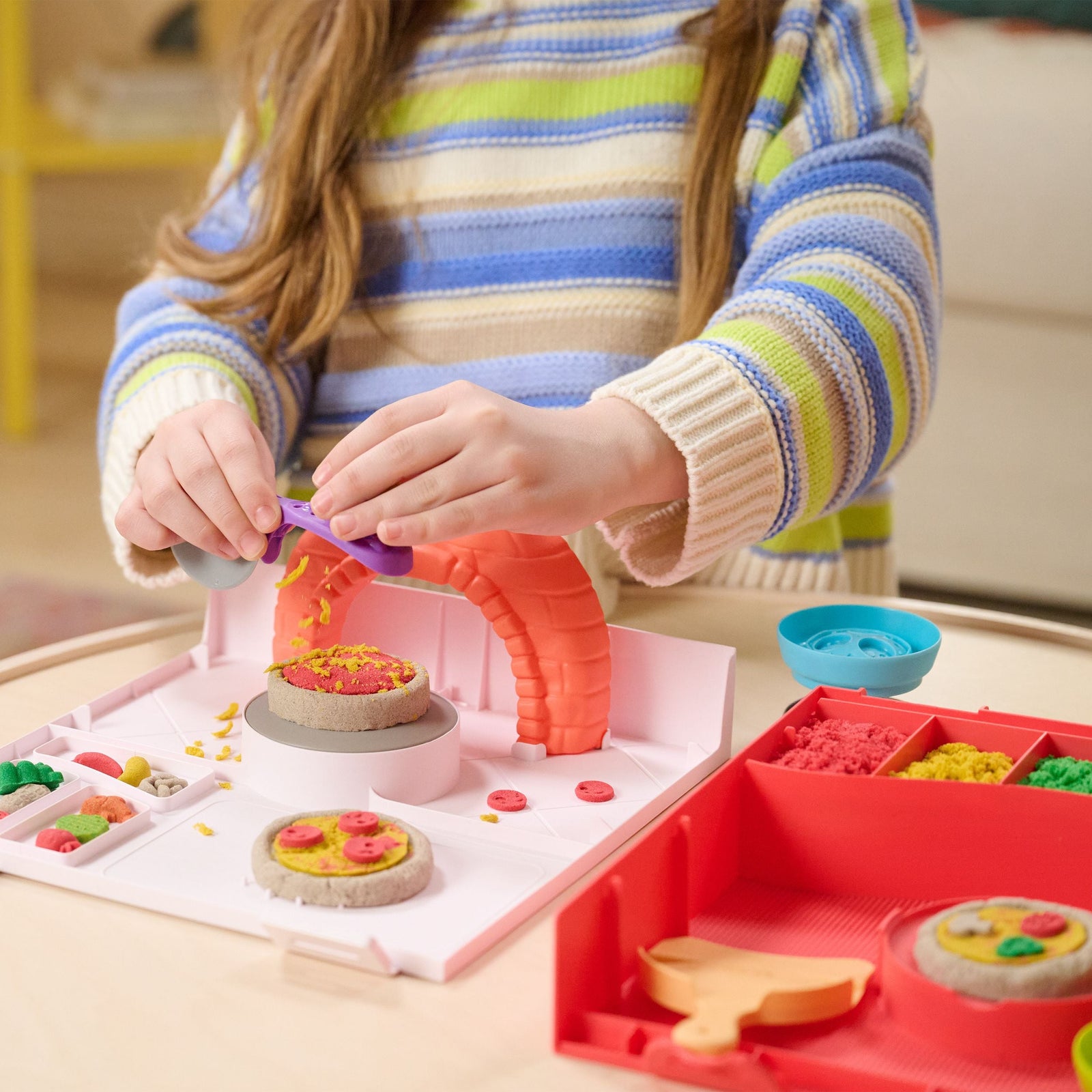 Sand 4-Colour SquishPizza Set with Rising Action I4U8 - product image 8