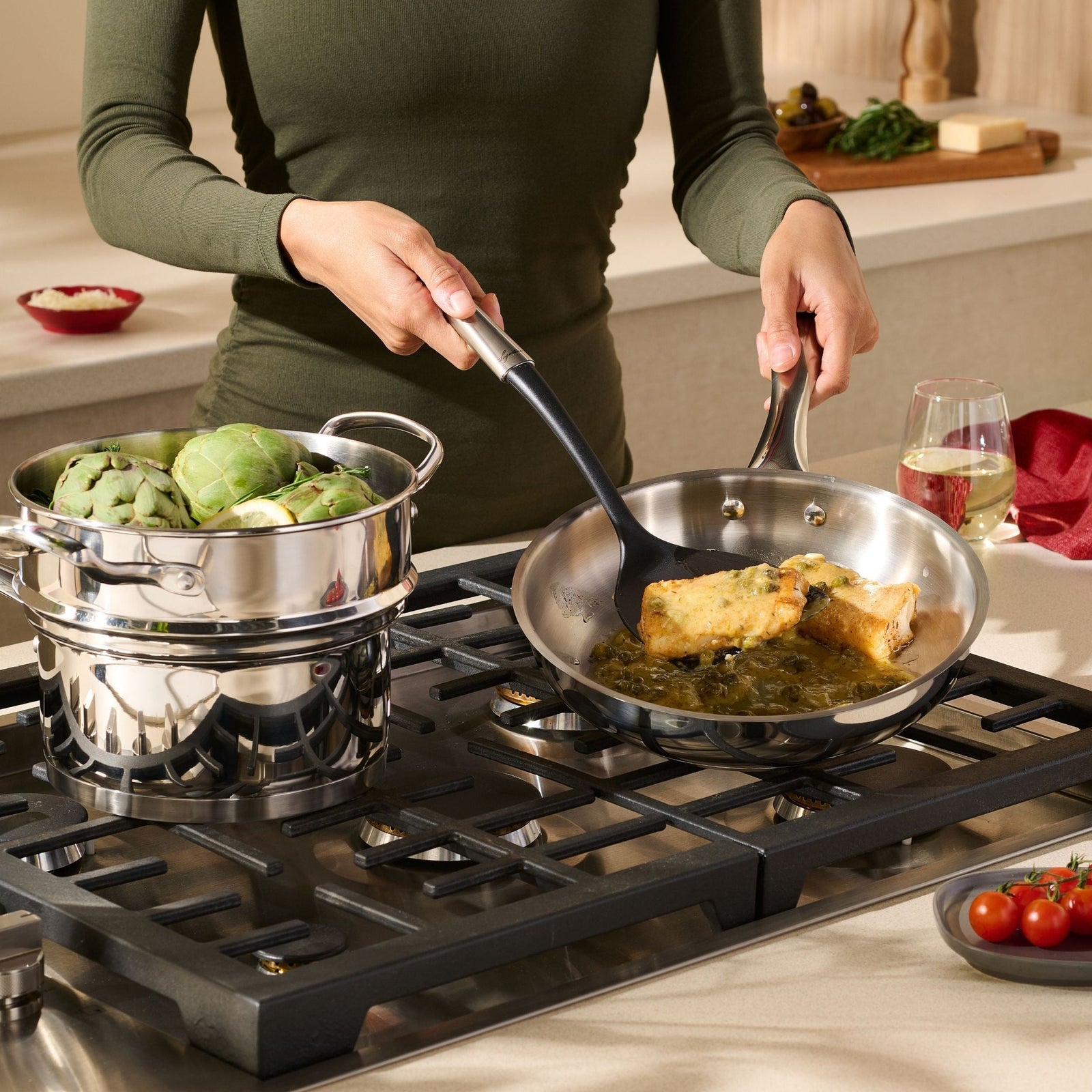 Avanti Stainless Steel Cookware Set, 9-pc K8N6 - product image 7